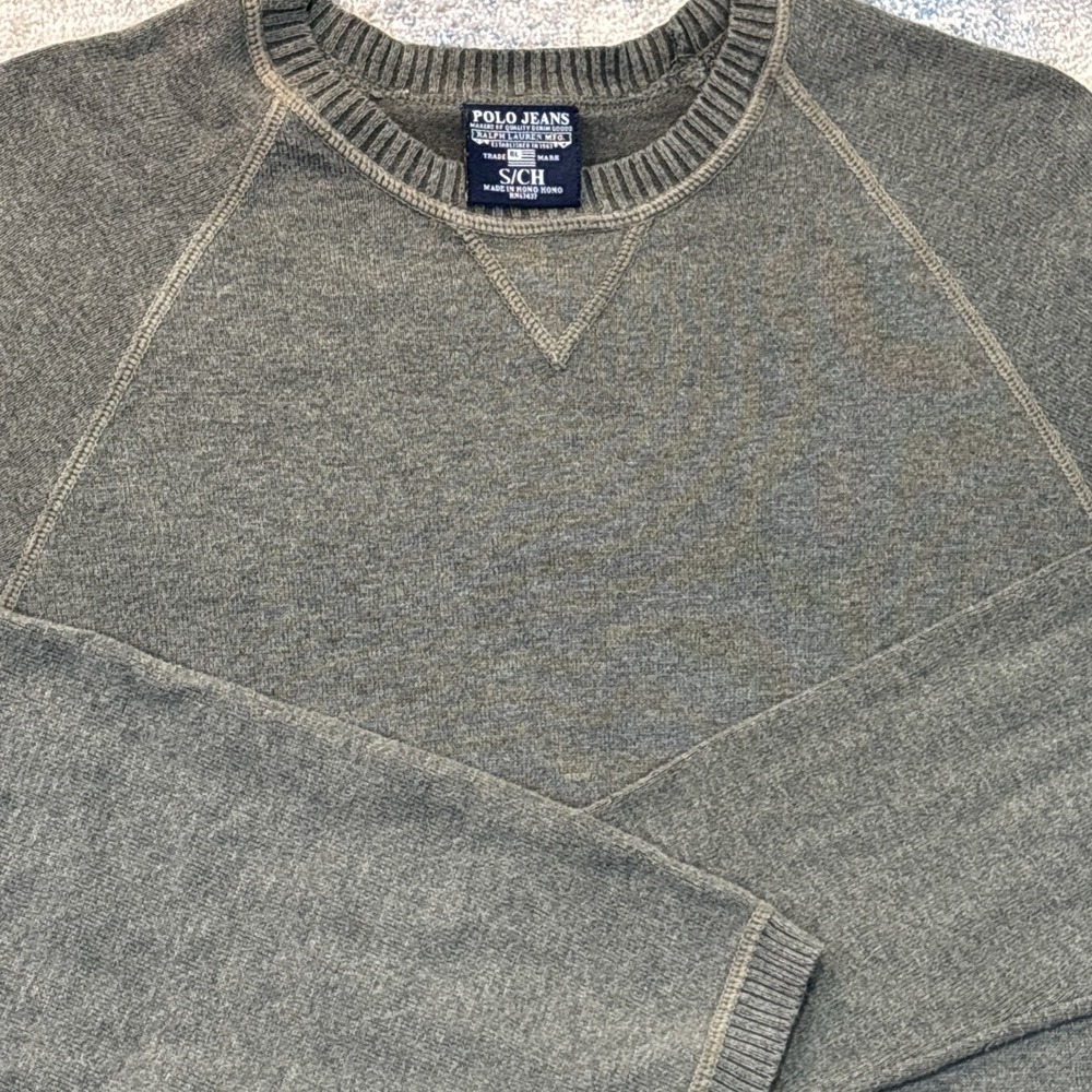 Polo Jeans Co Ralph Lauren Crewneck Sweater Y2K Academia‎ Classic